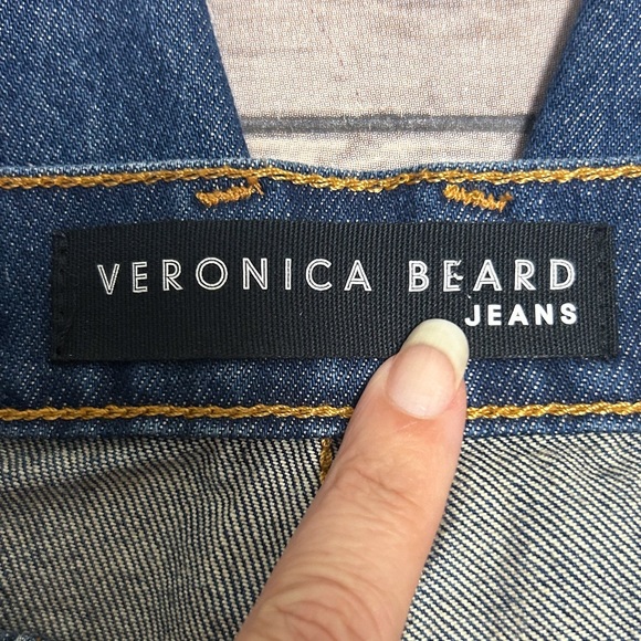 Veronica Beard Denim Dark Apollo Wash Benzi Mid Rise Girlfriend Jeans 24 00 - Picture 10 of 10